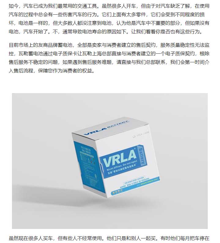 VRLA瓦勒蓄电池